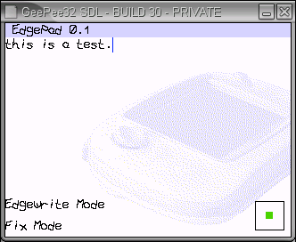 EdgePad screenshot